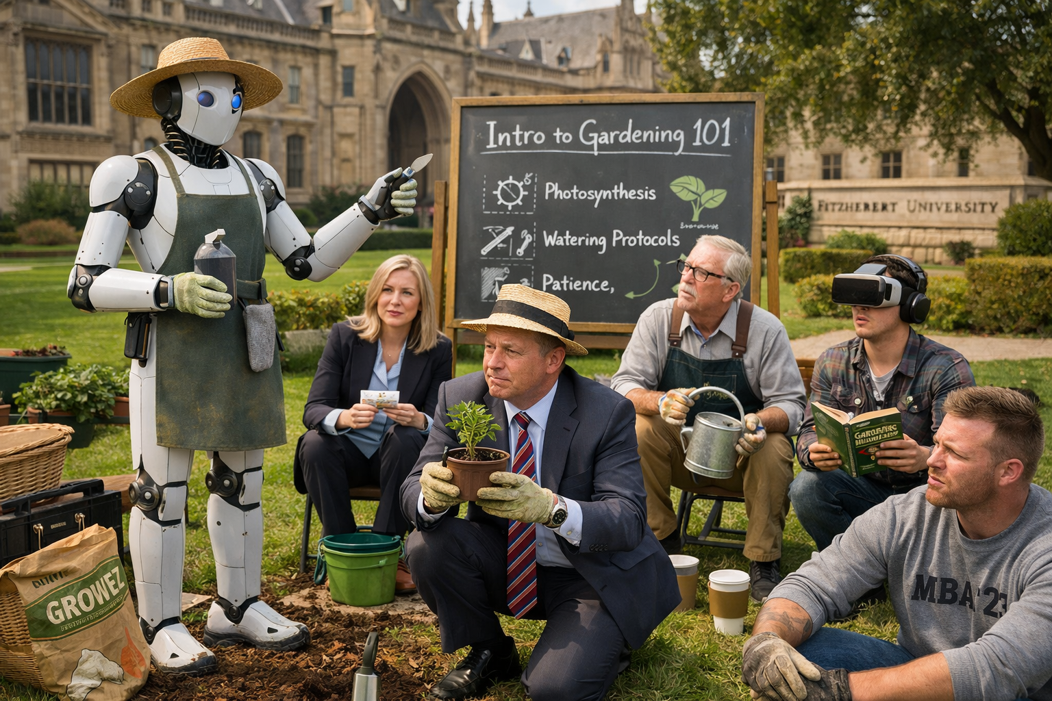 The Inference Gardens — Human Continuity Precinct